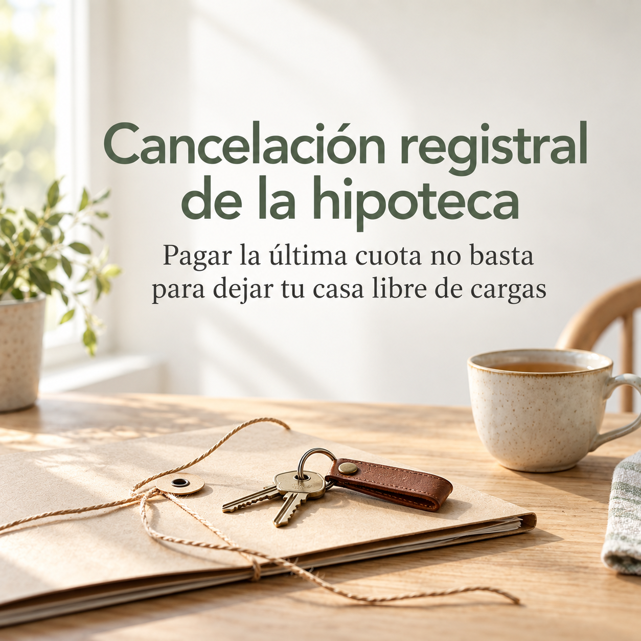 Qué es la cancelación registral de una hipoteca y por qué hacerla al terminar de pagar
